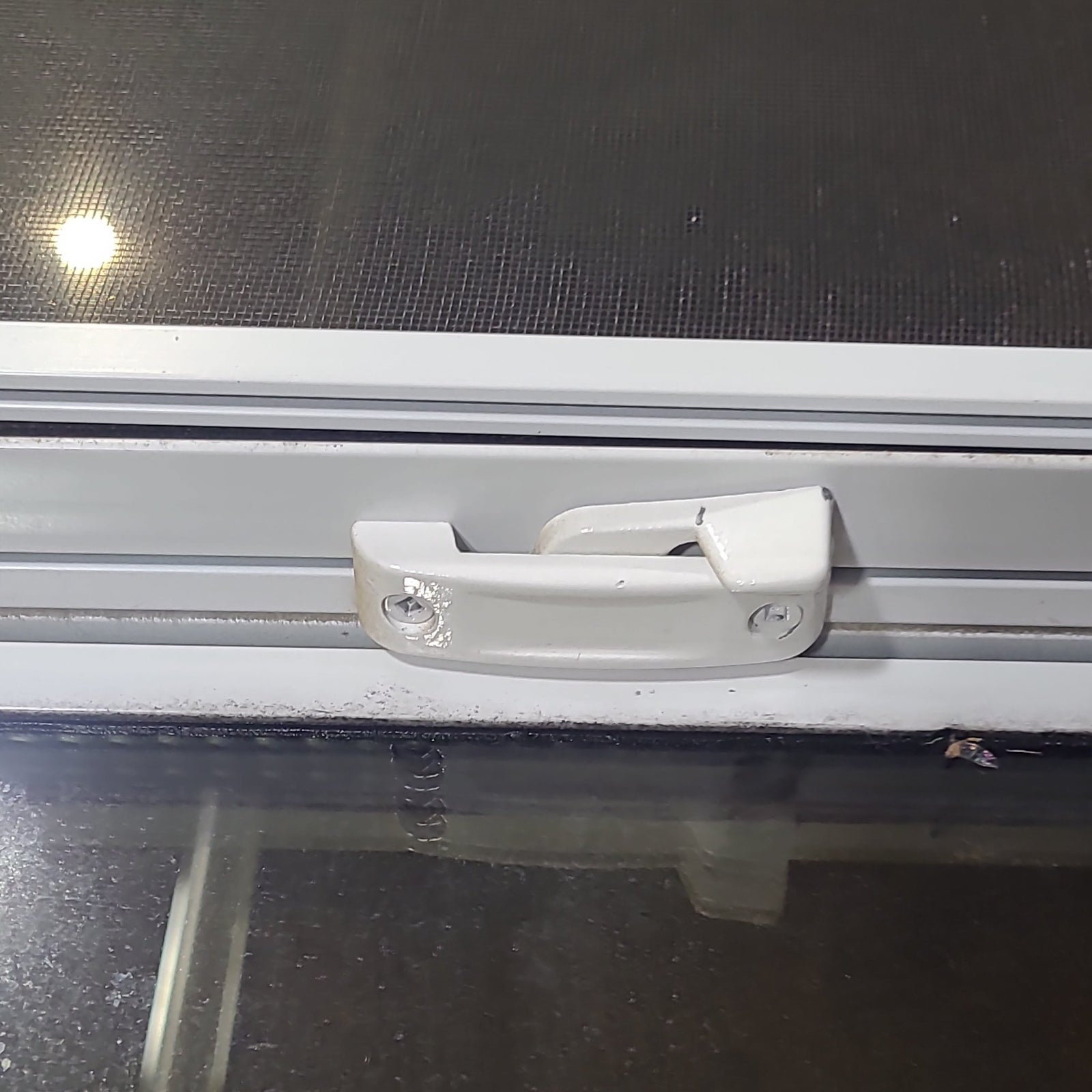 Used White Radius Opening Window : 24 1/4