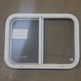 Used White Radius Opening Window : 24 1/4