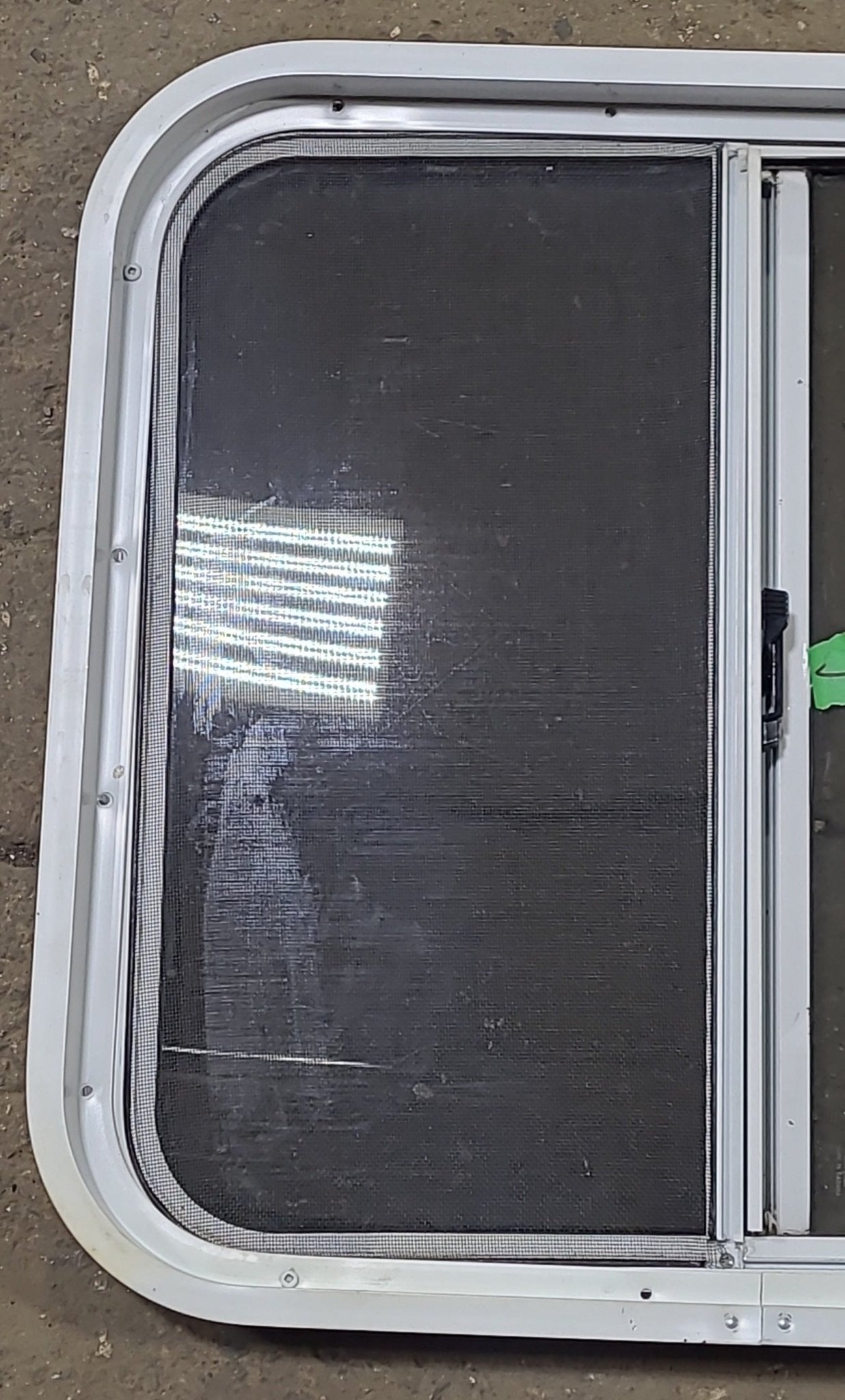 Used White Radius Opening Window : 24 1/4