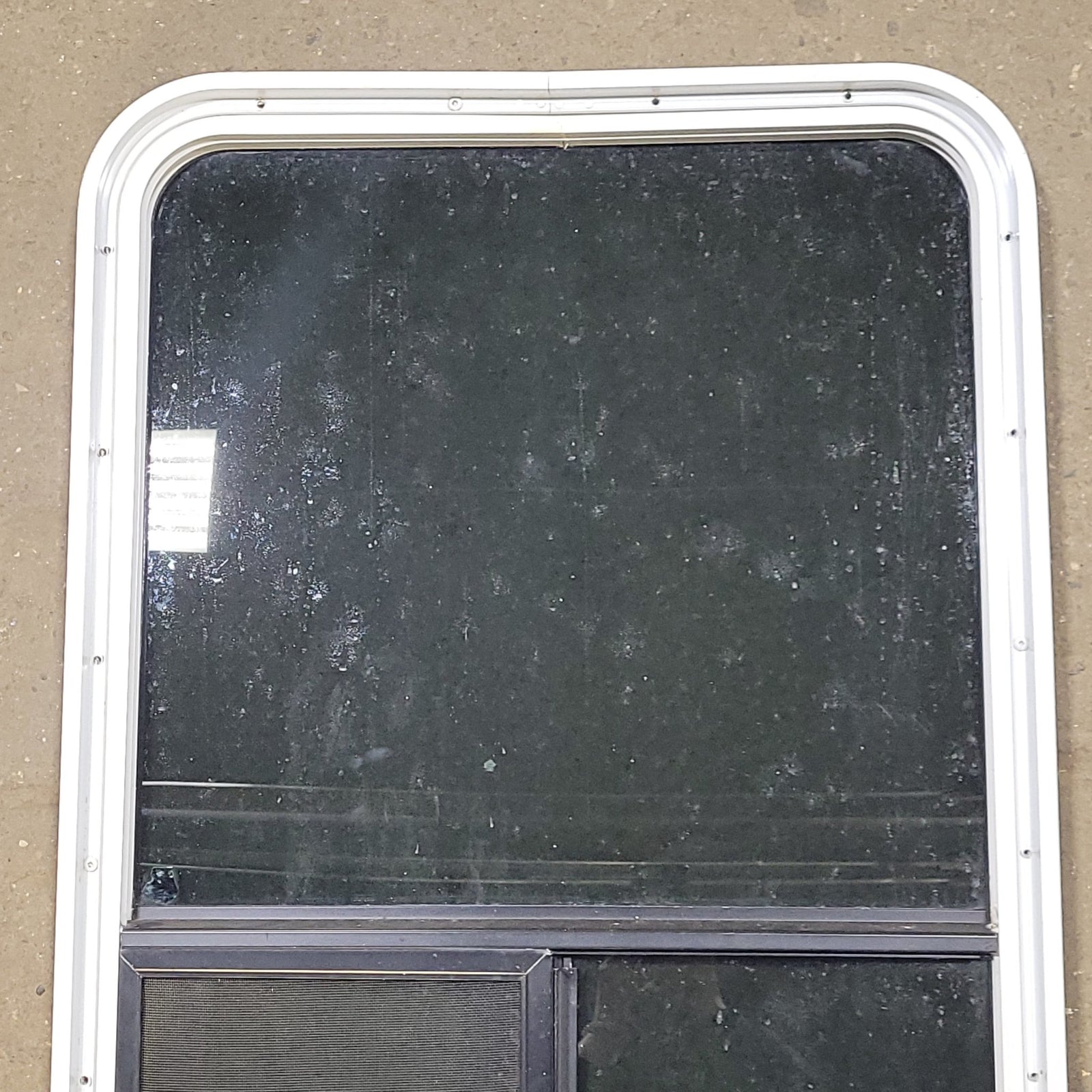 Used White Radius Opening Window : 24 1/4