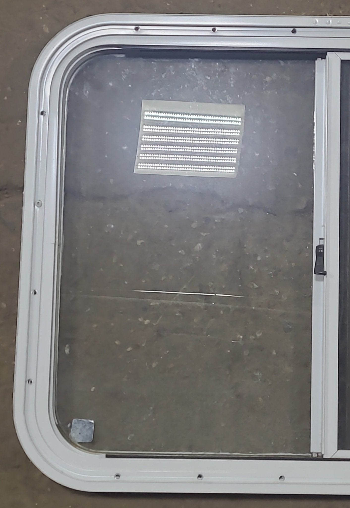 Used White Radius Opening Window : 26 1/2