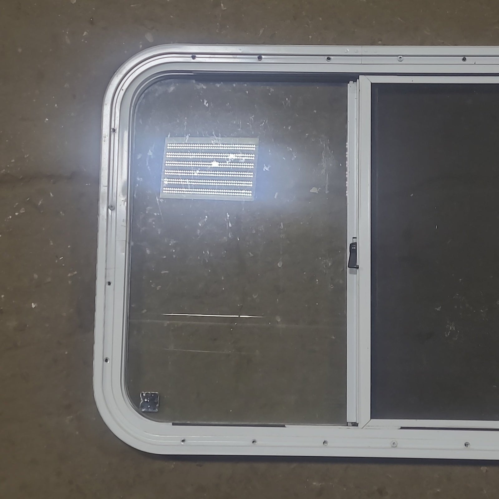 Used White Radius Opening Window : 26 1/2