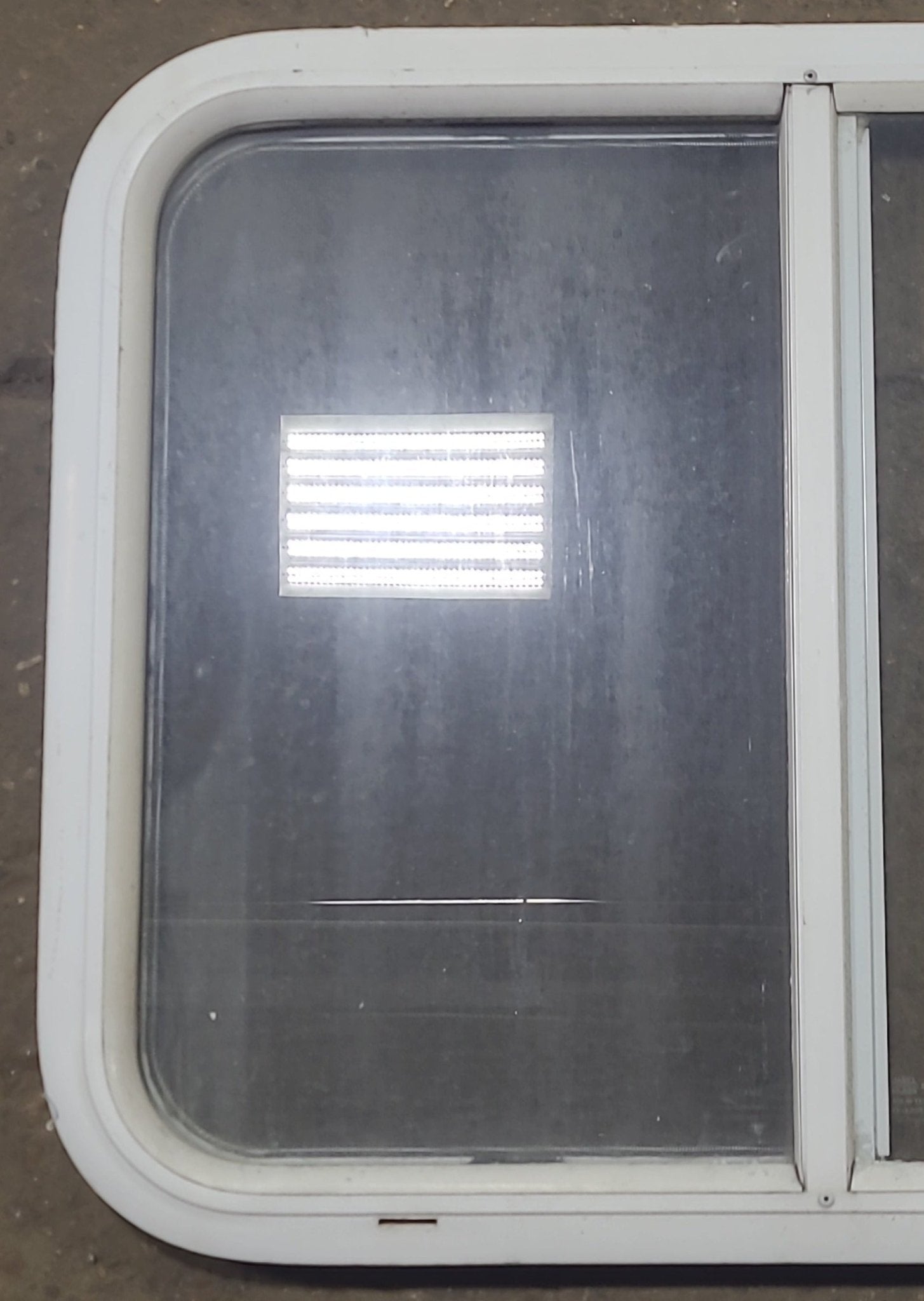 Used White Radius Opening Window : 26 1/2