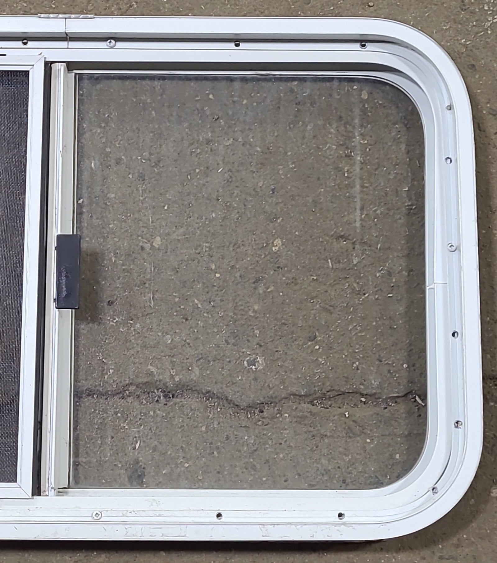 Used White Radius Opening Window : 29 1/2