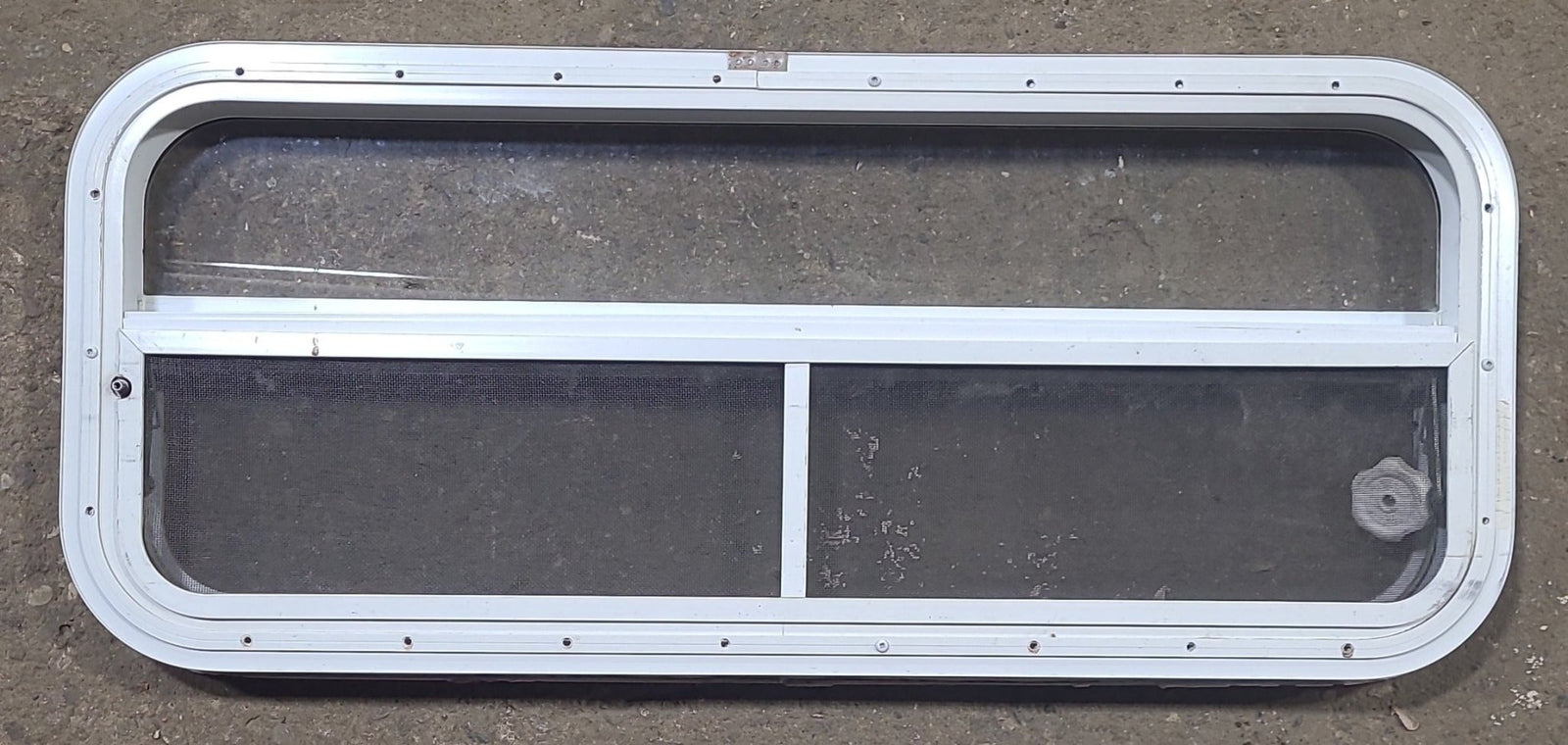 Used White Radius Opening Window : 35 1/2