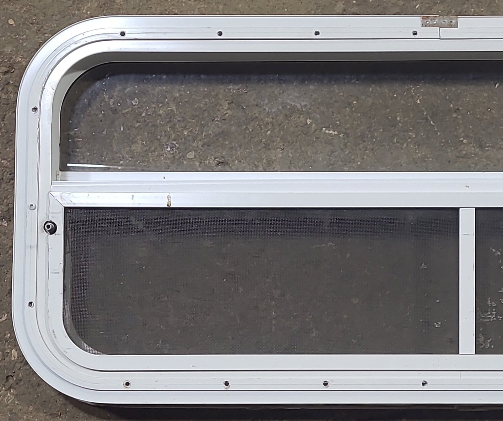 Used White Radius Opening Window : 35 1/2