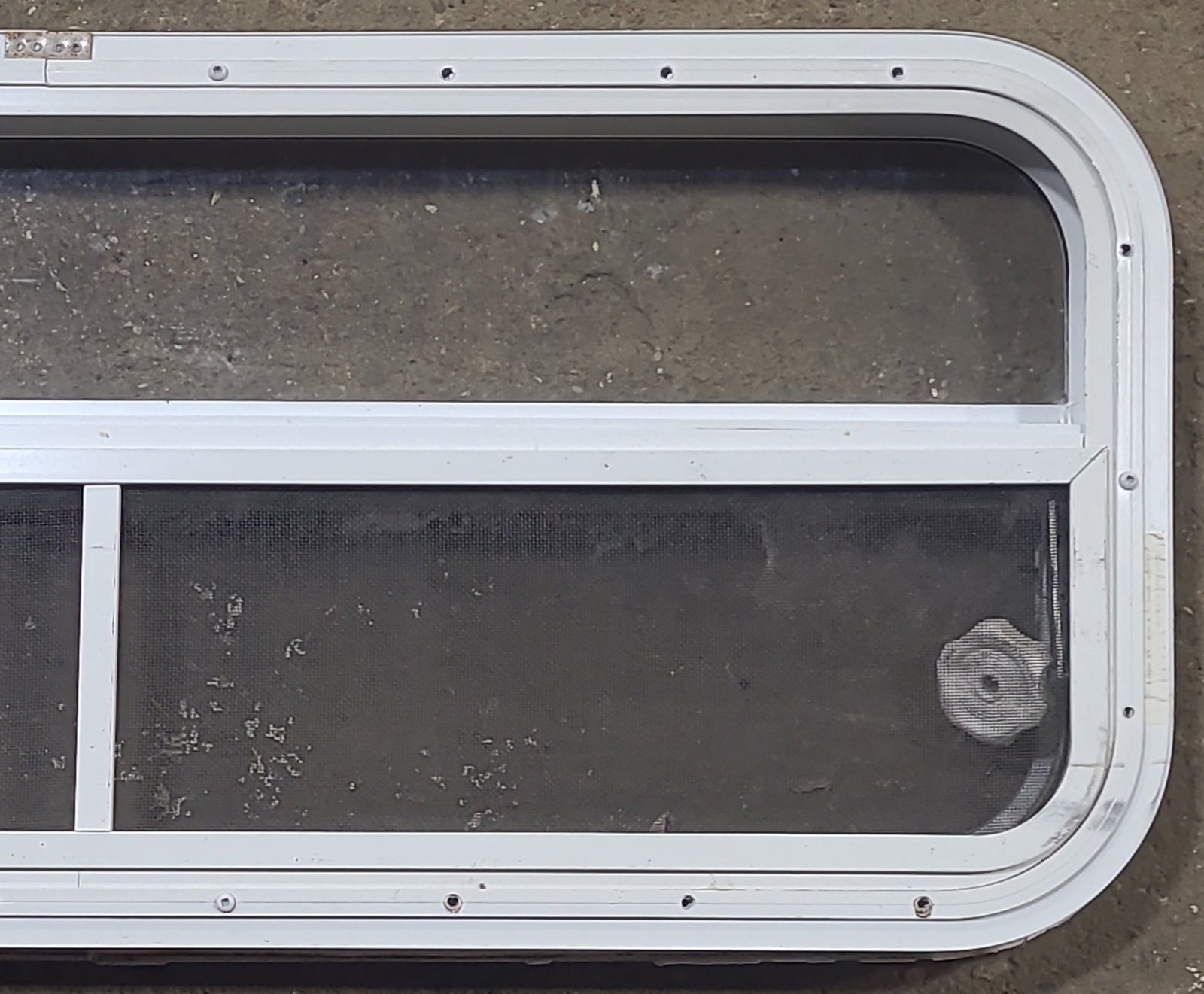 Used White Radius Opening Window : 35 1/2