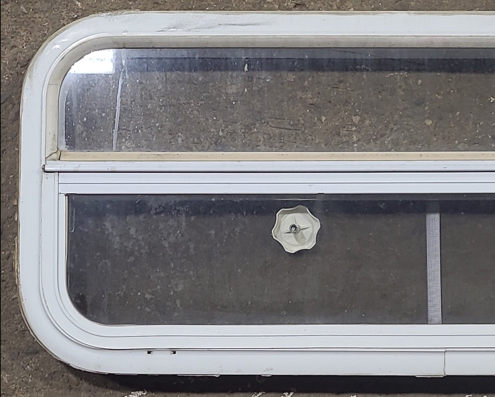 Used White Radius Opening Window : 35 1/2