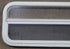 Used White Radius Opening Window : 35 1/2" W x 14 1/2" H x 1 3/8" D - Young Farts RV Parts