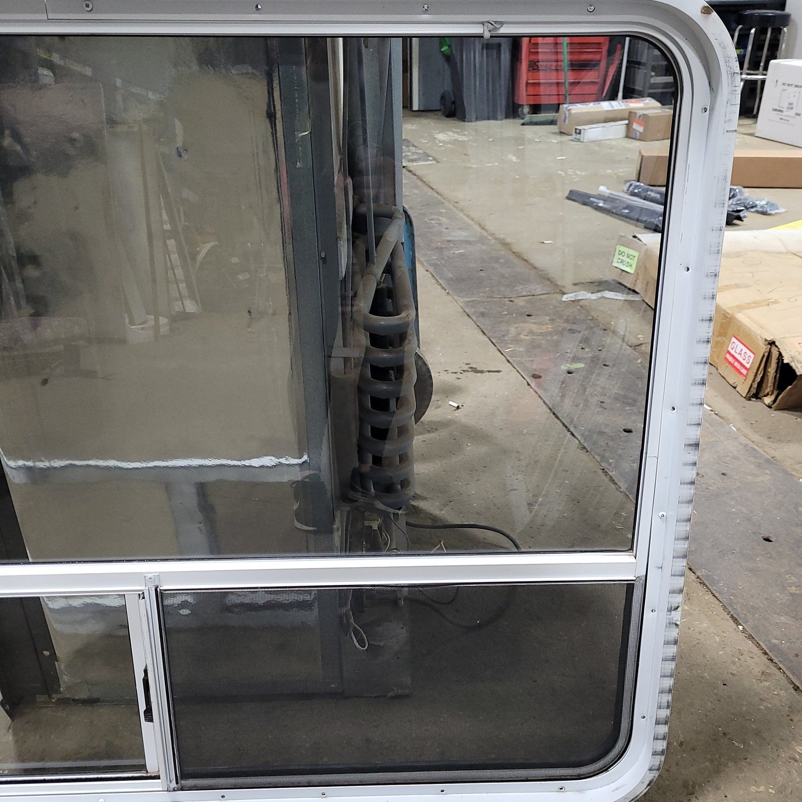 Used White Radius Opening Window : 35 3/4