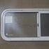 Used White Radius Opening Window : 36 1/4" W x 14 3/4" H x 1 3/4" D - Young Farts RV Parts