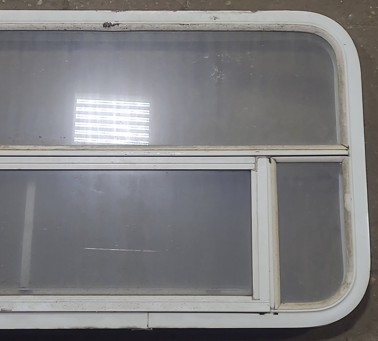 Used White Radius Opening Window : 45 1/2