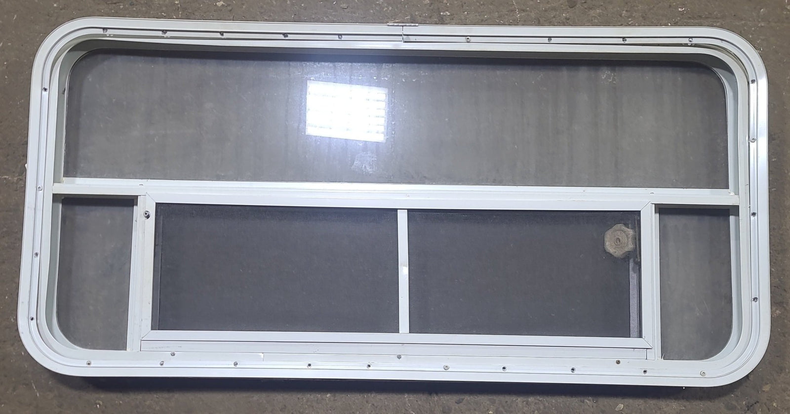 Used White Radius Opening Window : 45 1/2