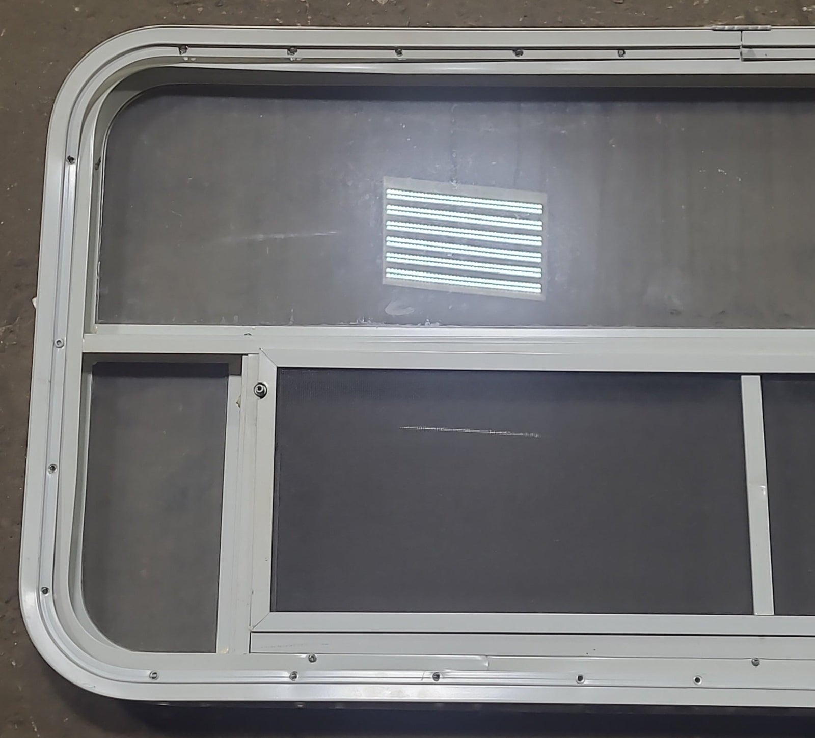 Used White Radius Opening Window : 45 1/2