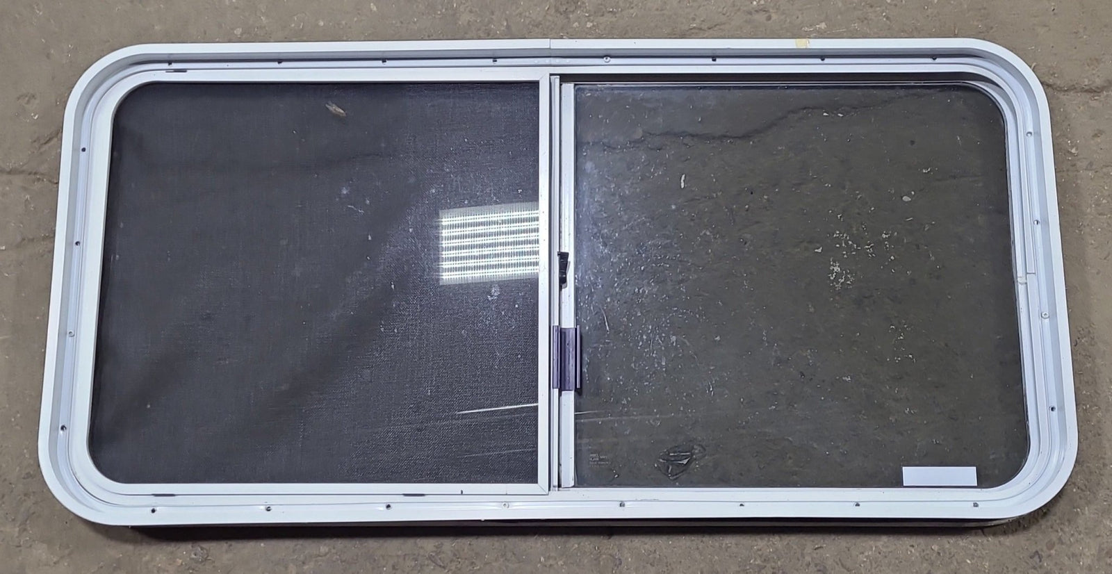 Used White Radius Opening Window : 45 1/4