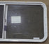 Used White Radius Opening Window : 45 1/4" W x 21 1/2" H x 1 3/4" D - Young Farts RV Parts