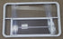 Used White Radius Opening Window : 47 3/4" W x 28 1/2" H x 1 5/8" D - Young Farts RV Parts