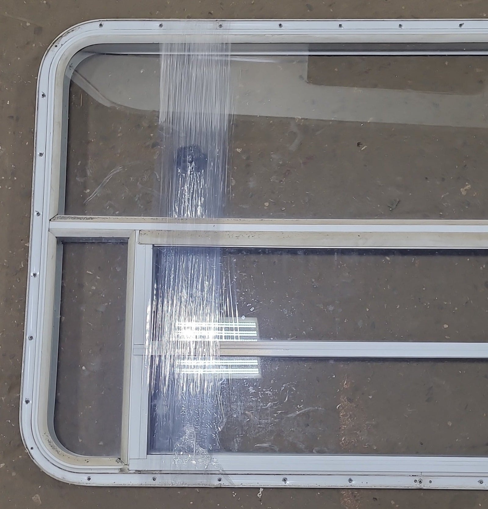 Used White Radius Opening Window : 47 3/4