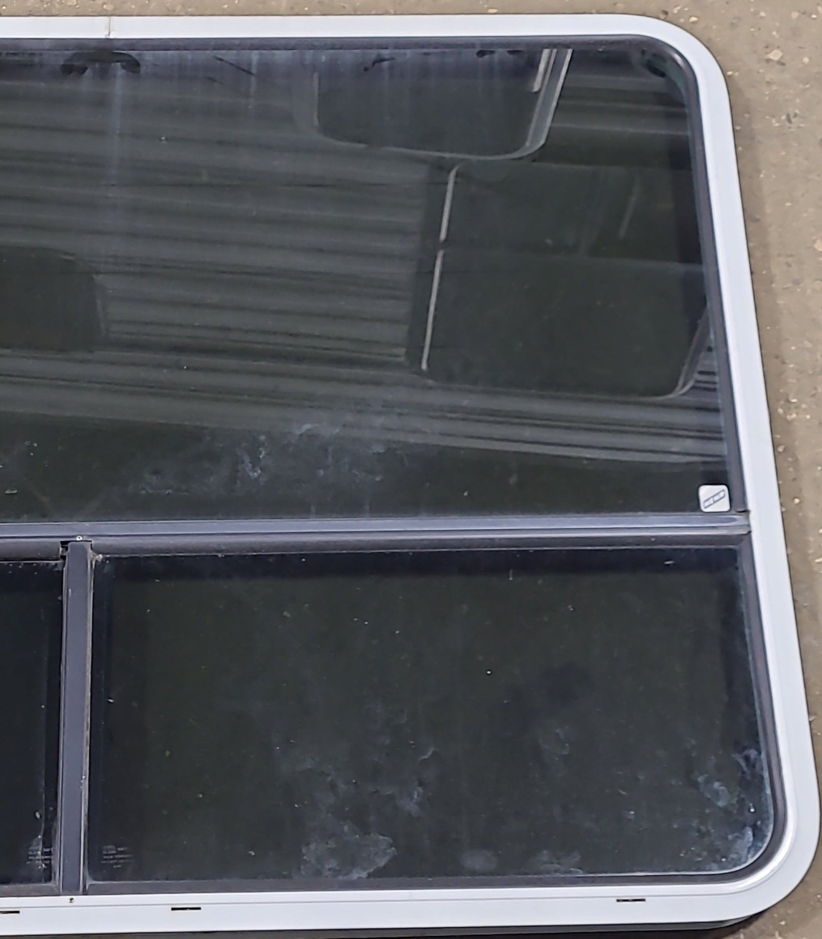 Used White Radius Opening Window : 48 1/4