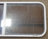 Used White Radius Opening Window : 48" W x 20" H x 1 1/4" D - Young Farts RV Parts