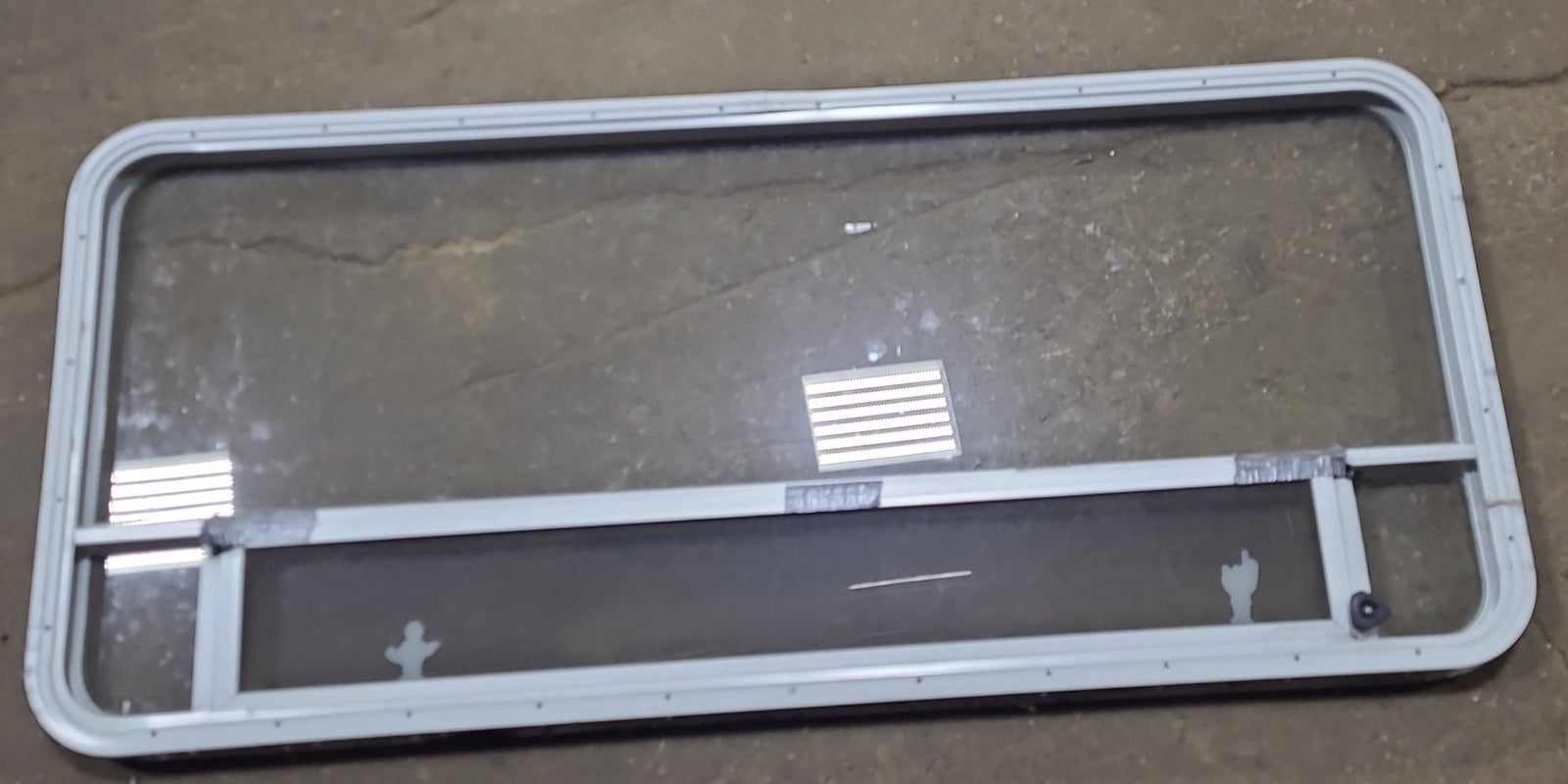 Used White Radius Opening Window : 59 1/2
