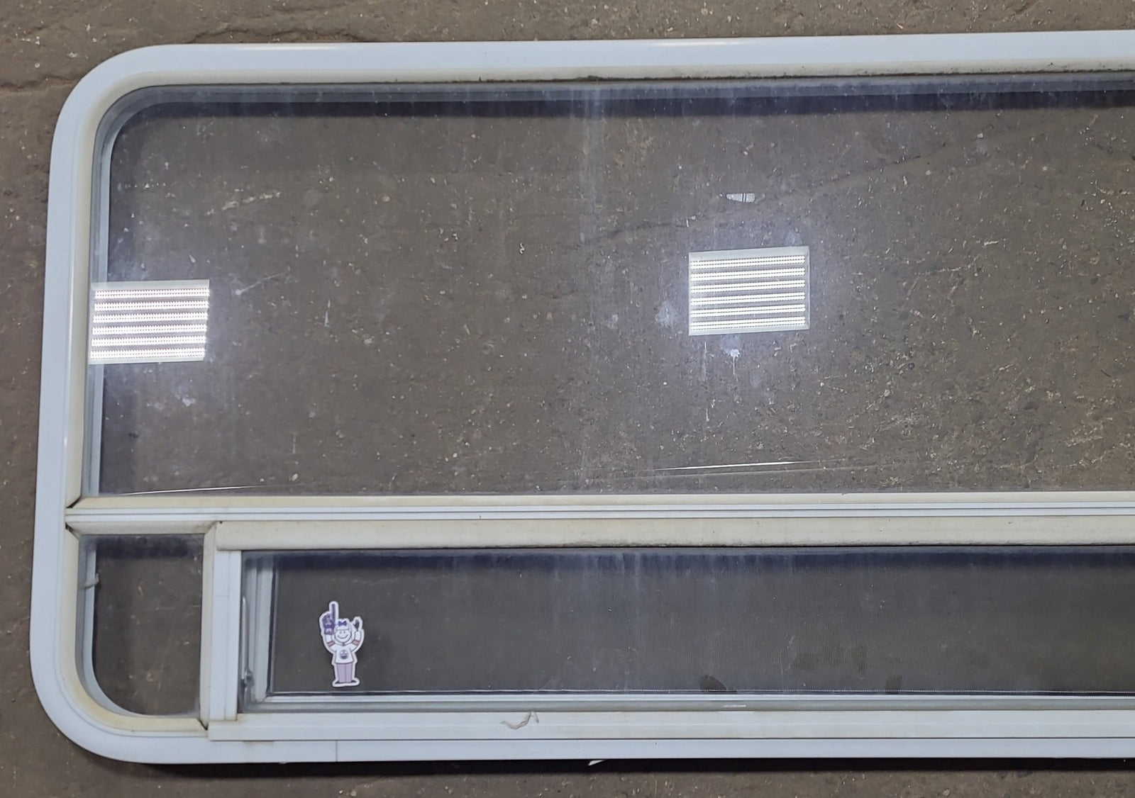 Used White Radius Opening Window : 59 1/2