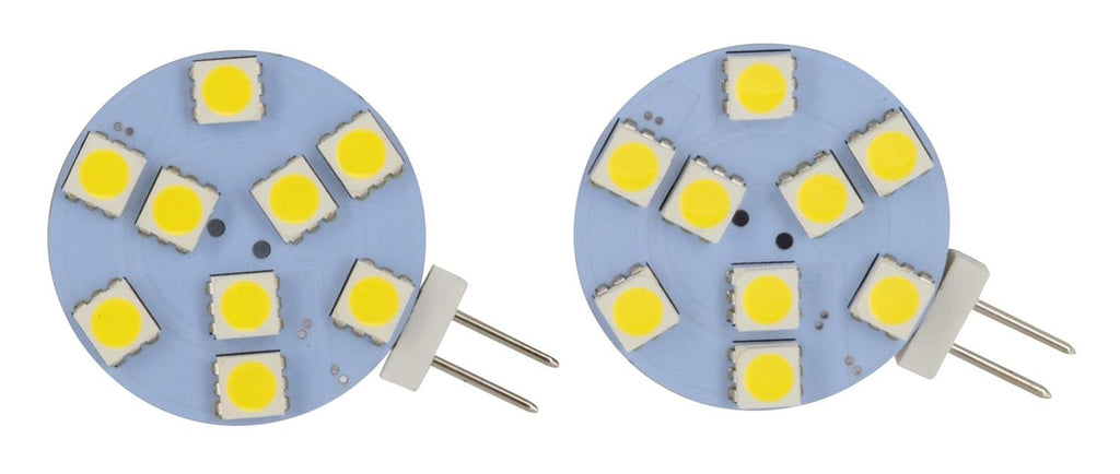 Valterra DG72626WVP - LED Disc Bulb – Bipin, Side Mount, 2-pack - Warm White - Young Farts RV Parts