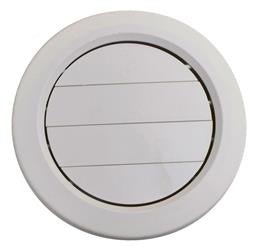 Valterra Heating/ Cooling Register - Round Medium White - A10-3359VP - Young Farts RV Parts