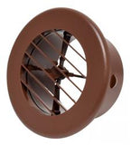 Valterra Heating/ Cooling Register - Round Walnut - A10-3347VP