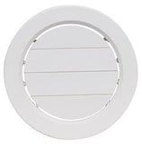 Valterra A10-3358VP Round Heating/ Cooling Register, With Damper, White