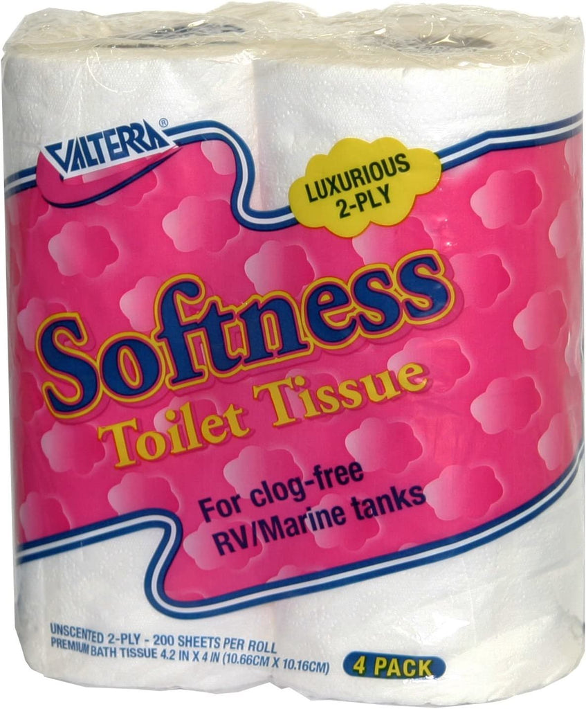Valterra Q23630 Softness 2-Ply Toilet Tissue (Pack of 4) - Box of 24 - Young Farts RV Parts