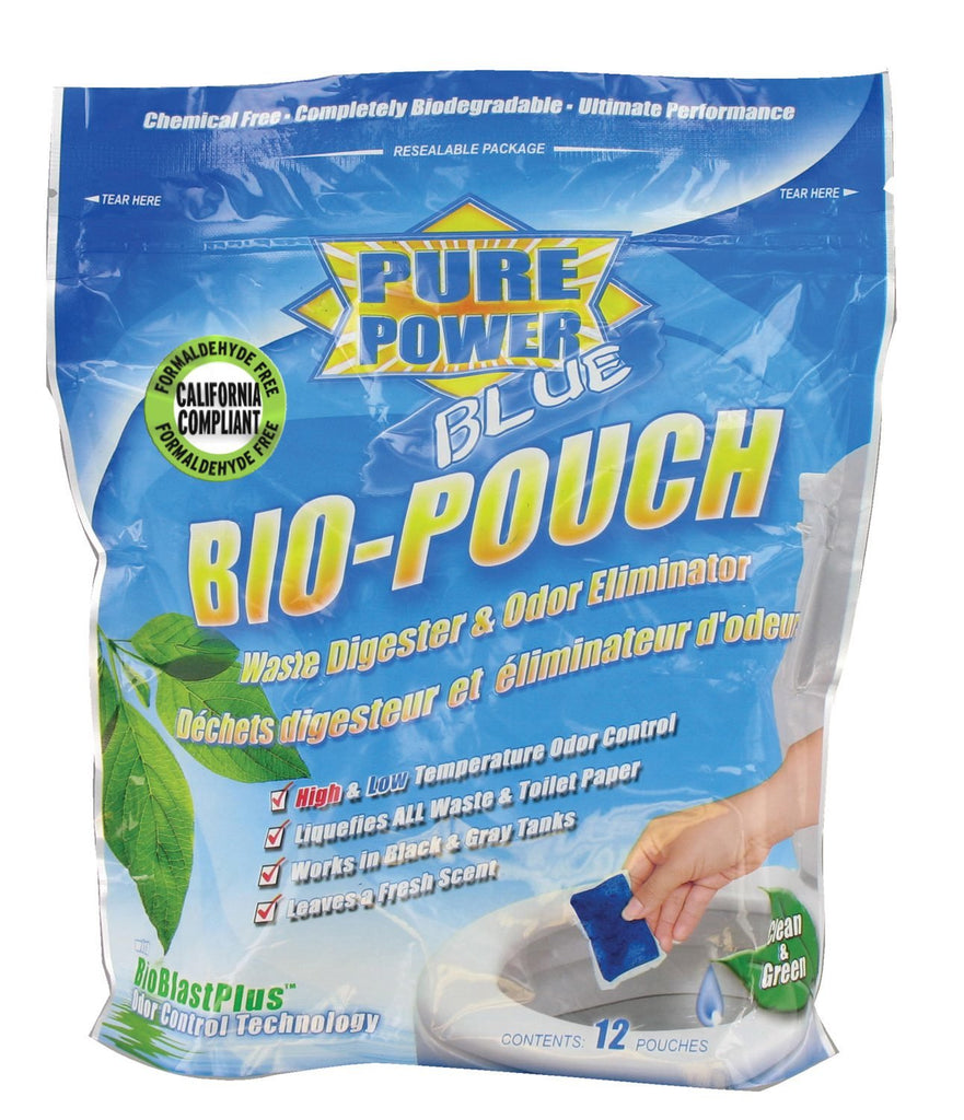 Valterra V23016 Pure Power Blue Bio-Pouch Toilet Chemical - 12/Bag - Young Farts RV Parts