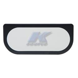 Vanity Mirror K-Source V114 3 1/2" x 7 3/4", Clip On, Black - Young Farts RV Parts