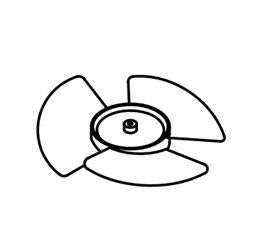 Ventline Replacement Fan Blade for Range Hood - 7" Diameter - BVD0216-00 - Young Farts RV Parts