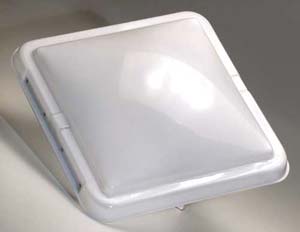 Ventline Roof Vent Lid Old Style Round Profile Continuous Hinge White - BV0554-01 - Young Farts RV Parts