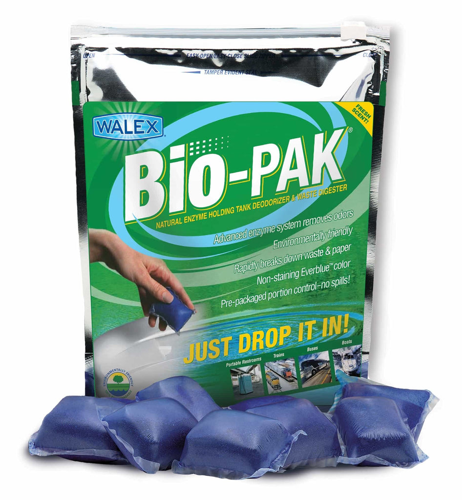 Walex BIOBLUBG - Bio-Pak Natural Enzyme Holding Tank Deodorizer & Waste Digester (50-pack) - Young Farts RV Parts