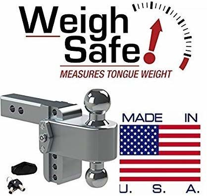 Weigh Safe CTB4-2 - Turnover Ball 4" Drop Hitch with 2" Shank - Young Farts RV Parts