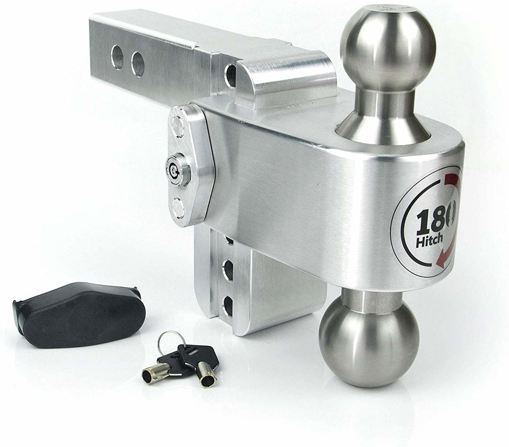 Weigh Safe LTB4-2 - Turnover Ball 4" Drop Hitch with 2" Shank - Young Farts RV Parts