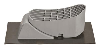 Wheel Chock Stromberg Carlson JBP-C302 Gray, 11 Length x 7" Width x 4-1/4" Height, Light Weight High Strength Material, With Anti-Slip Mat/ Leveler, Pack Of 2 - Young Farts RV Parts