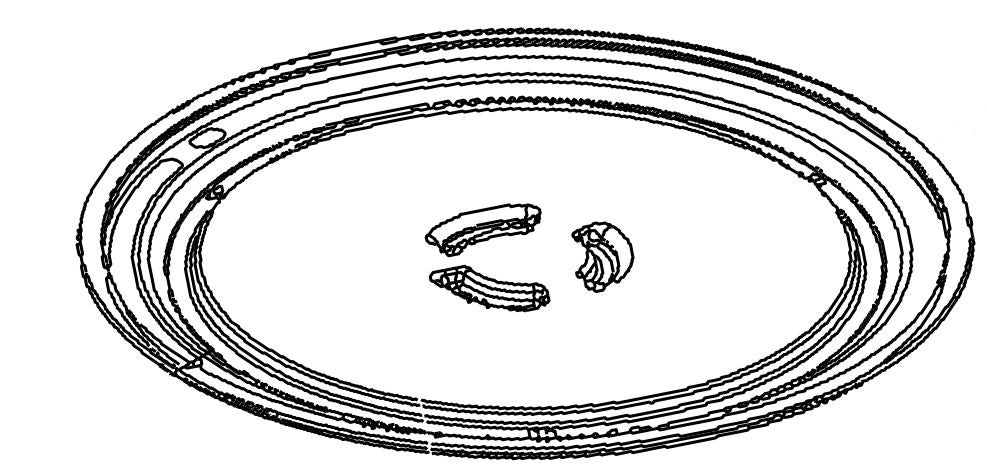 whirlpool W10531726 *SPECIAL ORDER* TURNTABLE - GLASS - MICROWAVE - Young Farts RV Parts