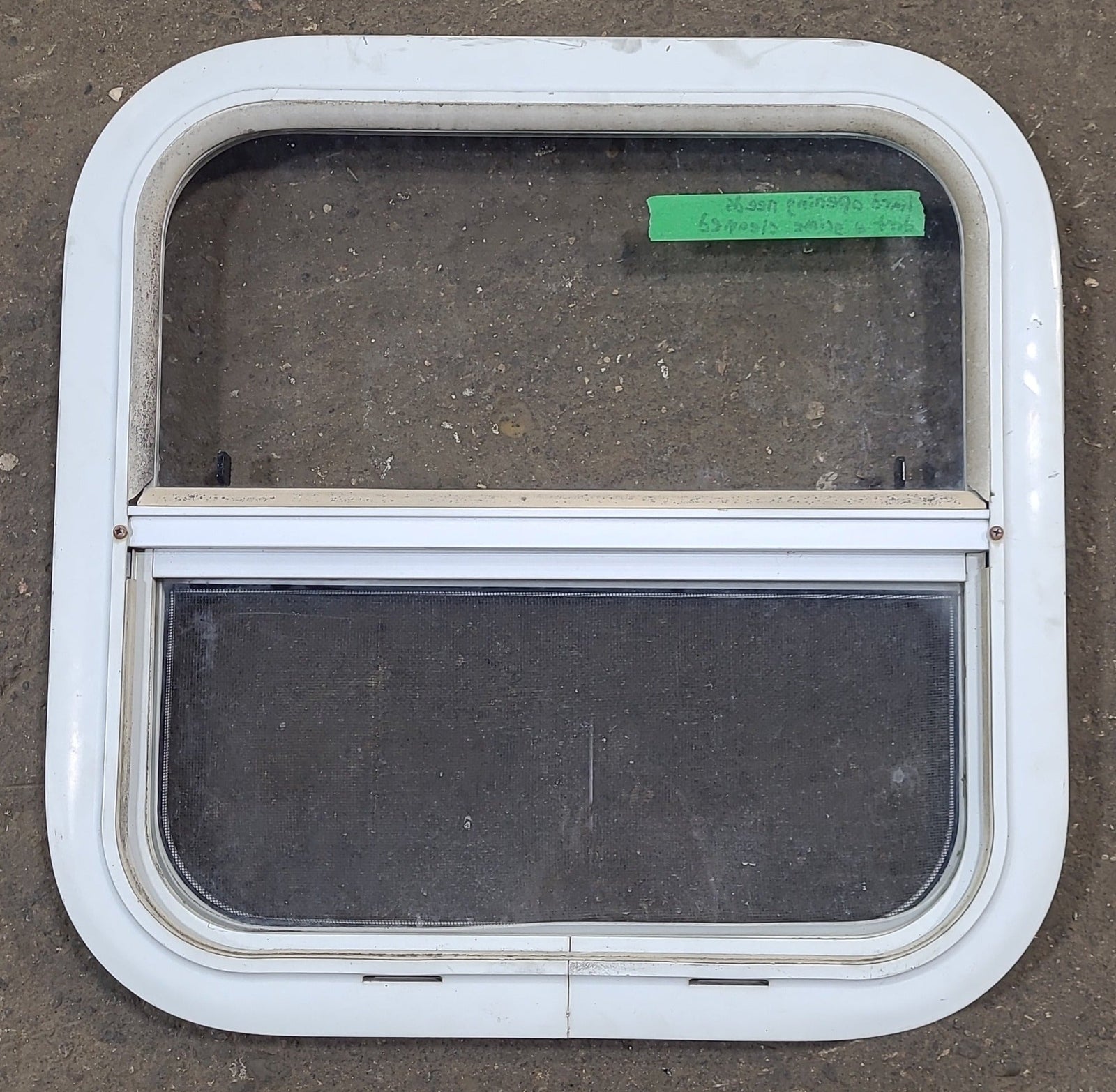 White Radius Opening Window : 17 1/2