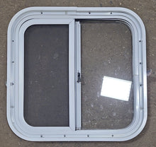 Load image into Gallery viewer, White Radius Opening Window : 17 1/4&quot; W X 18 1/4&quot; H X 1 7/8&quot; D - Young Farts RV Parts