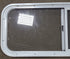 White Radius Opening Window : 36 1/4" W X 14 3/4" H X 1 7/8" D - Young Farts RV Parts