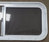 White Radius Opening Window : 36 1/4" W X 14 3/4" H X 1 7/8" D - Young Farts RV Parts