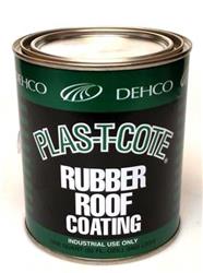 white | Roof Coating Heng's Industries 16-44128-4 Plas-T-Cote, For Rubber Roof, White, 1 Gallon - Young Farts RV Parts