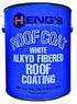 white | Roof Coating Heng's Industries 45128-4 Use To Protect Roofs Against All Weather Conditions, For Metal And Fiberglass Roofs, White, 1 Gallon - Young Farts RV Parts