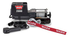 Load image into Gallery viewer, Winch Warn 92000 2000 DC Series, Vehicle Mounted, Trailer Winch, 12 Volt Electric, 2000 Pound Line Pull Capacity, 35 Foot Wire Rope, Hawse Fairlead, Wired Remote - Young Farts RV Parts