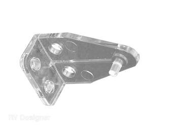 Window Shade Mounting Hardware RV Designer A301 Use With A300 Rail Ends; 3/8" Apart Mounting Holes - Young Farts RV Parts