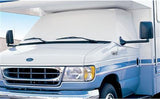 Windshield Cover Adco 2409 For Class C Chevy Motorhomes Manufactured 2001 To 2019, Protects Dashboard From Fading And Cracking Against Sun, Mounts Using Magnetic Fasteners And Anti-Theft Tabs, White, Vinyl, With Storage Pouch