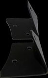 Windshield Hinge Light Bracket Rigid Lighting 40139 Powder Coated, Black, Stainless Steel, Set Of 2, Swivel